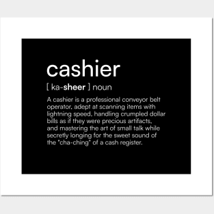 Cashier definition Posters and Art